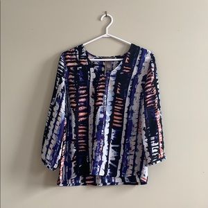 V-Neck Work Blouse by Kenar